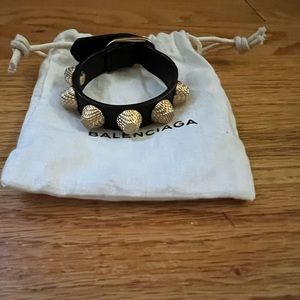 Balenciaga large stud bracelet